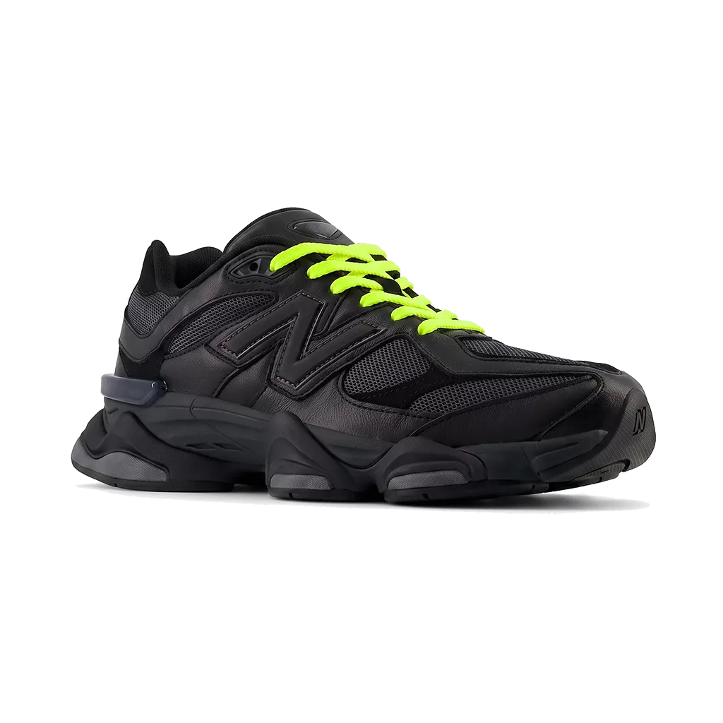 Lacets plats et larges 110 cm jaune fluo pour New Balance 9060