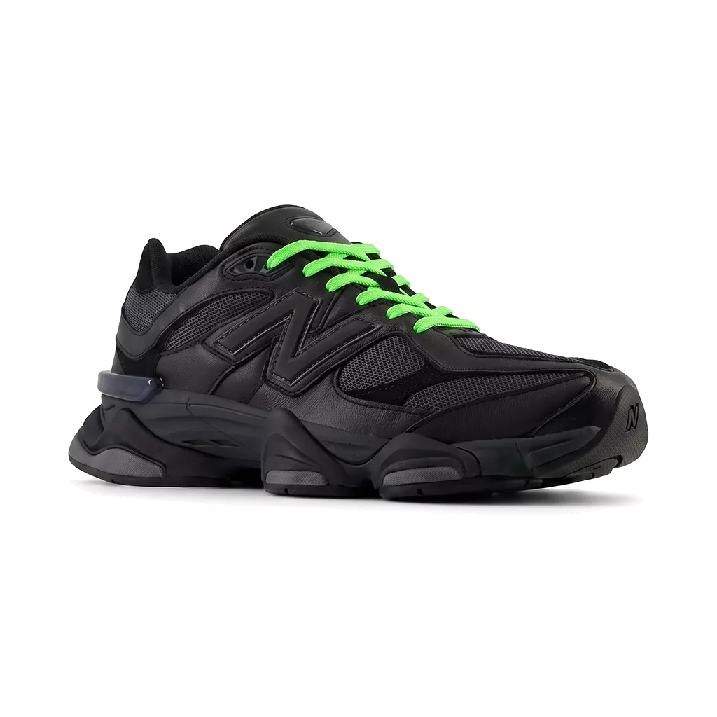 Lacets plats et larges 110 cm vert fluo pour New Balance 9060