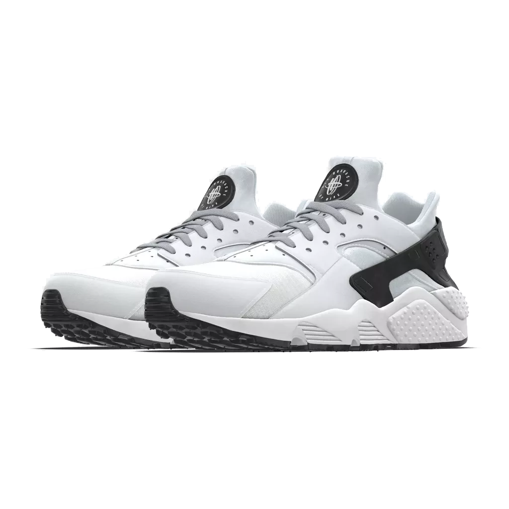 Lacets plats et larges 110 cm gris garenne pour Nike Air Huarache