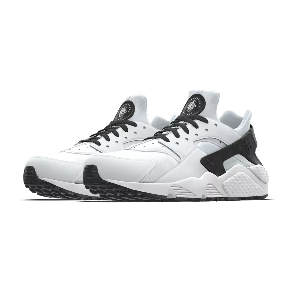 Lacets plats et larges 110 cm noir ébène pour Nike Air Huarache