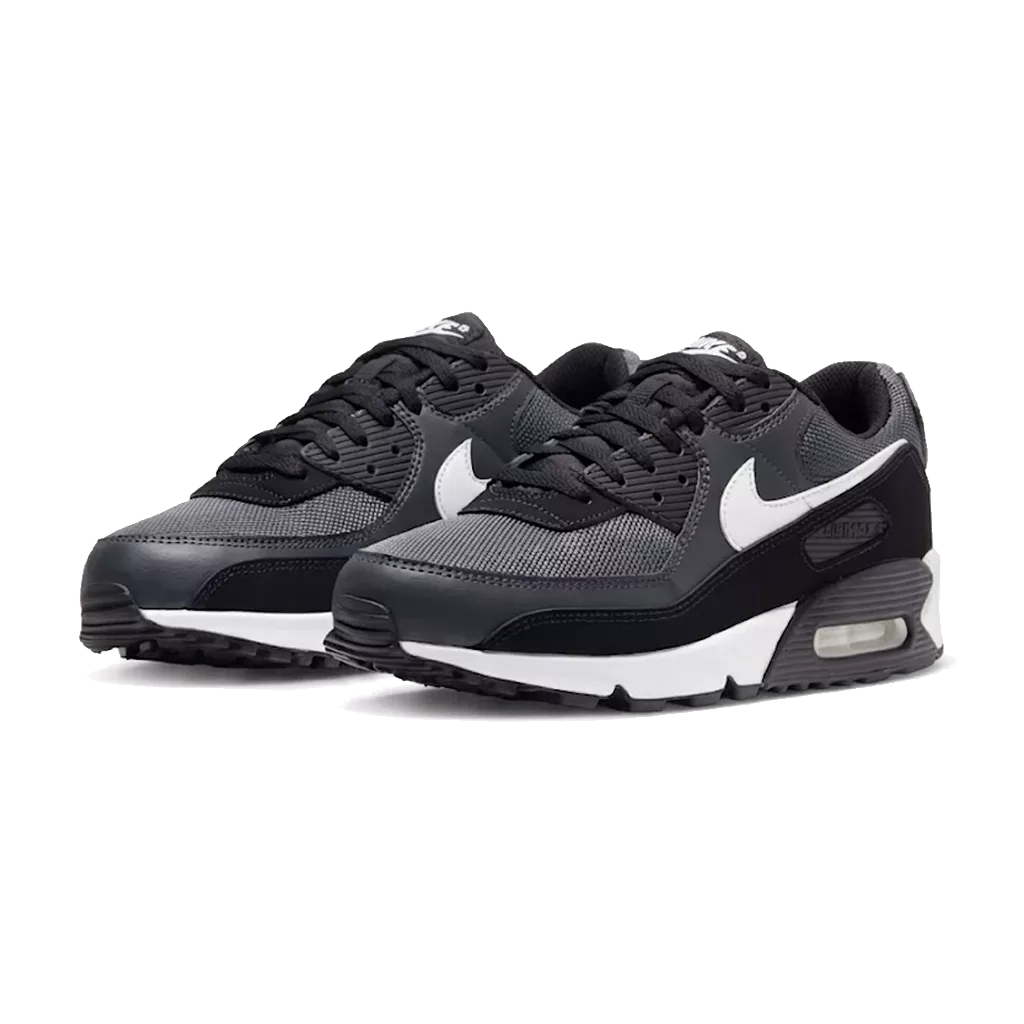 Lacets plats et larges 125 cm noir ébène pour Nike Air Max 90