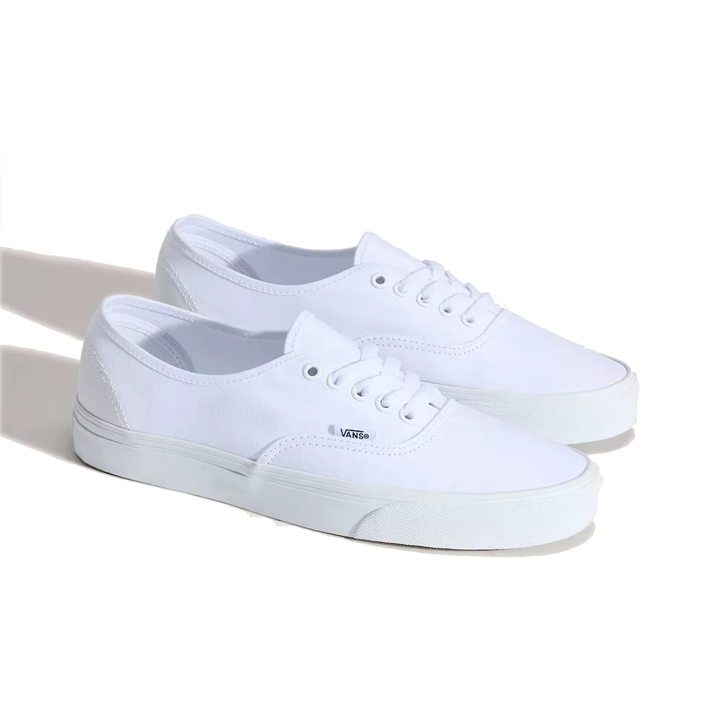 Lacets plats et larges 90 cm blanc neige pour Vans Authentic