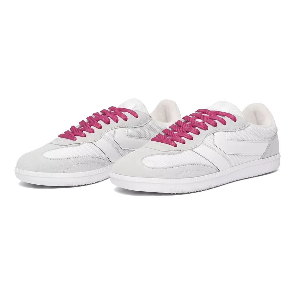 Lacets plats et larges 125 cm rose litchi pour Kappa Authentic Parker 2
