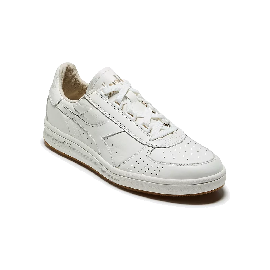 Lacets plats et larges 110 cm polyester blanc neige pour Diadora B.Elite