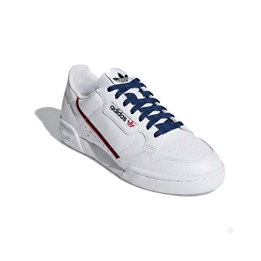 Lacets plats et larges 150 cm bleu airelles pour Adidas Continental 80