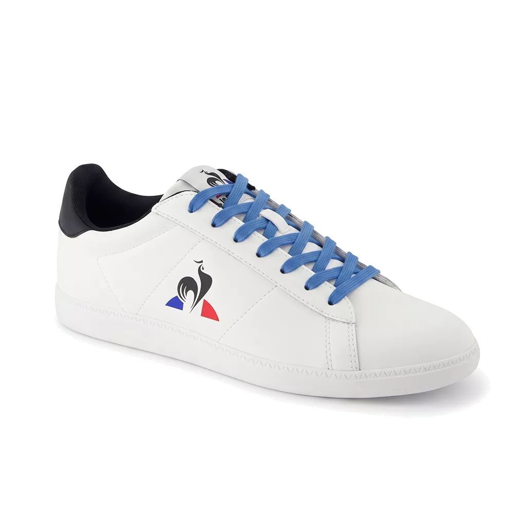 Lacets plats et larges 125 cm bleu azur pour Le Coq Sportif Courtset