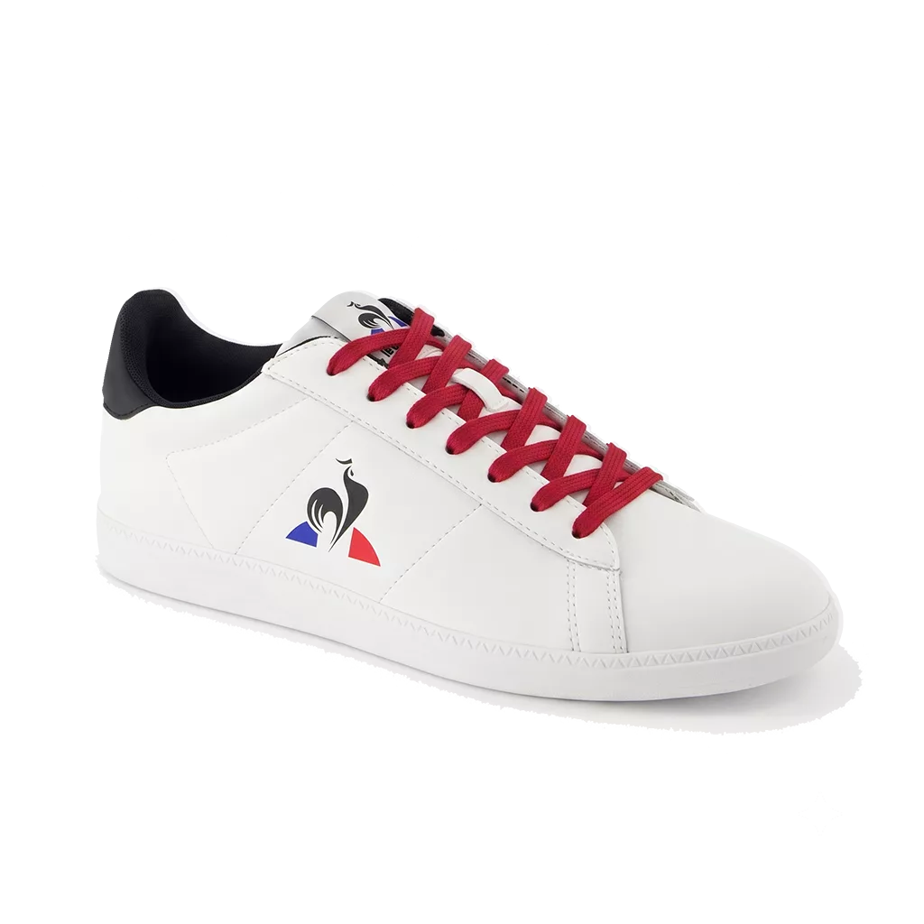 Lacets plats et larges 125 cm rouge passion pour Le Coq Sportif Courtset