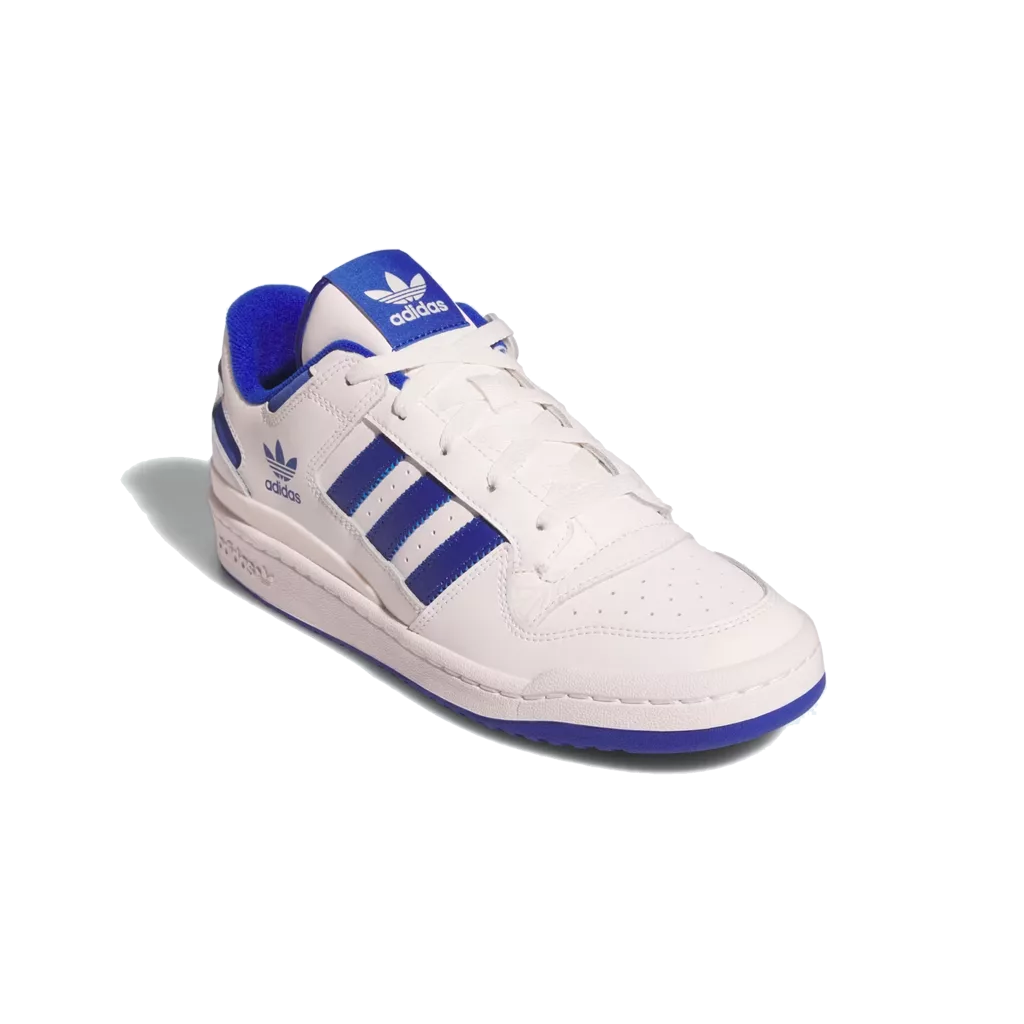Lacets plats et larges blanc neige pour Adidas Forum Low