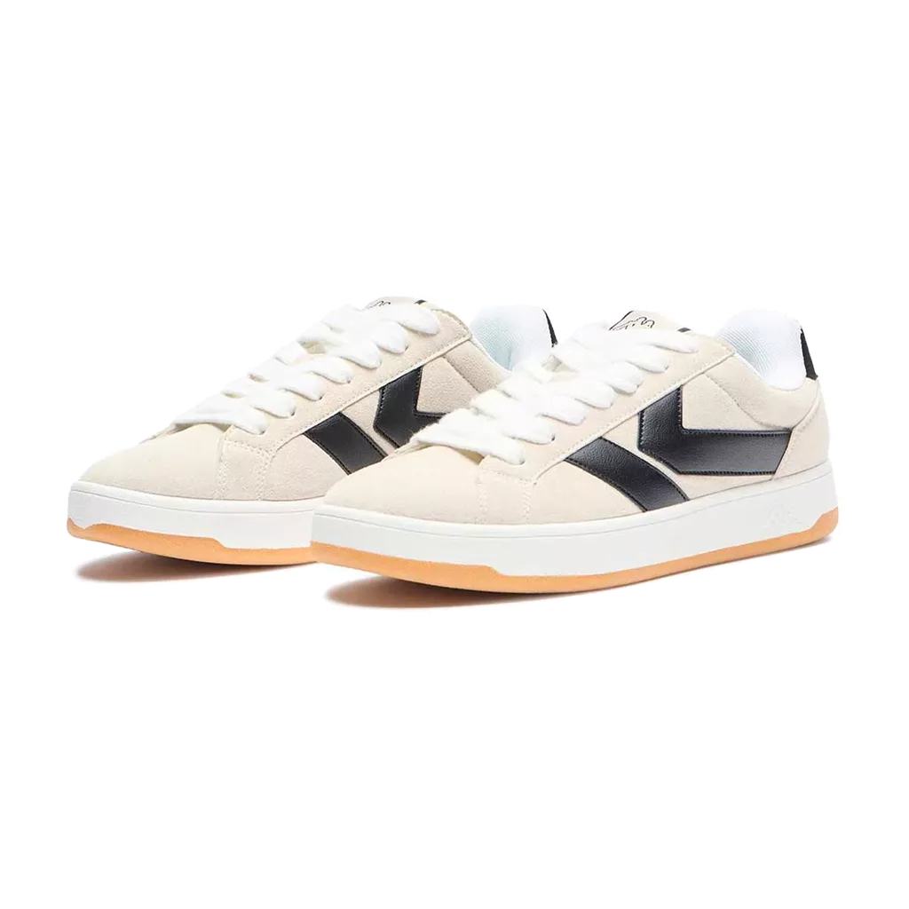 Lacets plats et larges 125 cm blanc neige pour Kappa Marlon