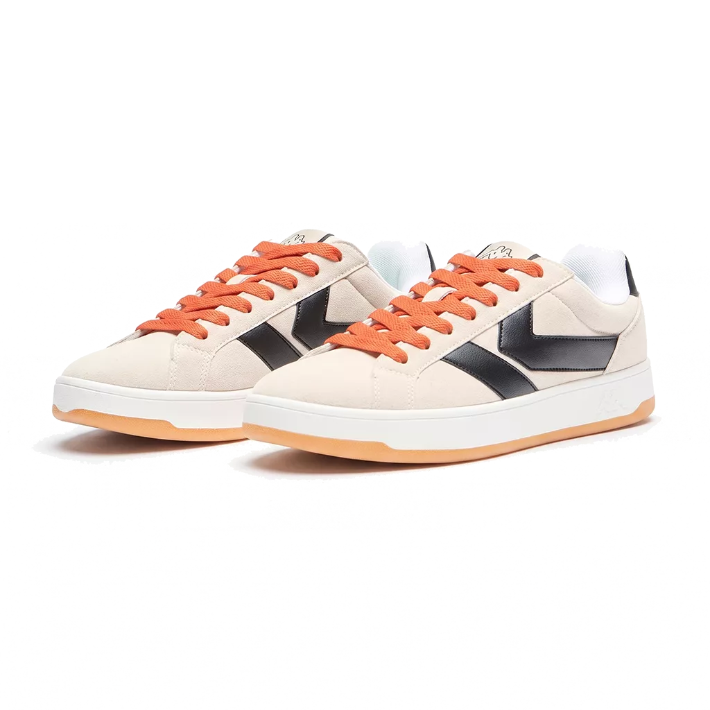 Lacets plats et larges 125 cm orange soucis pour Kappa Marlon