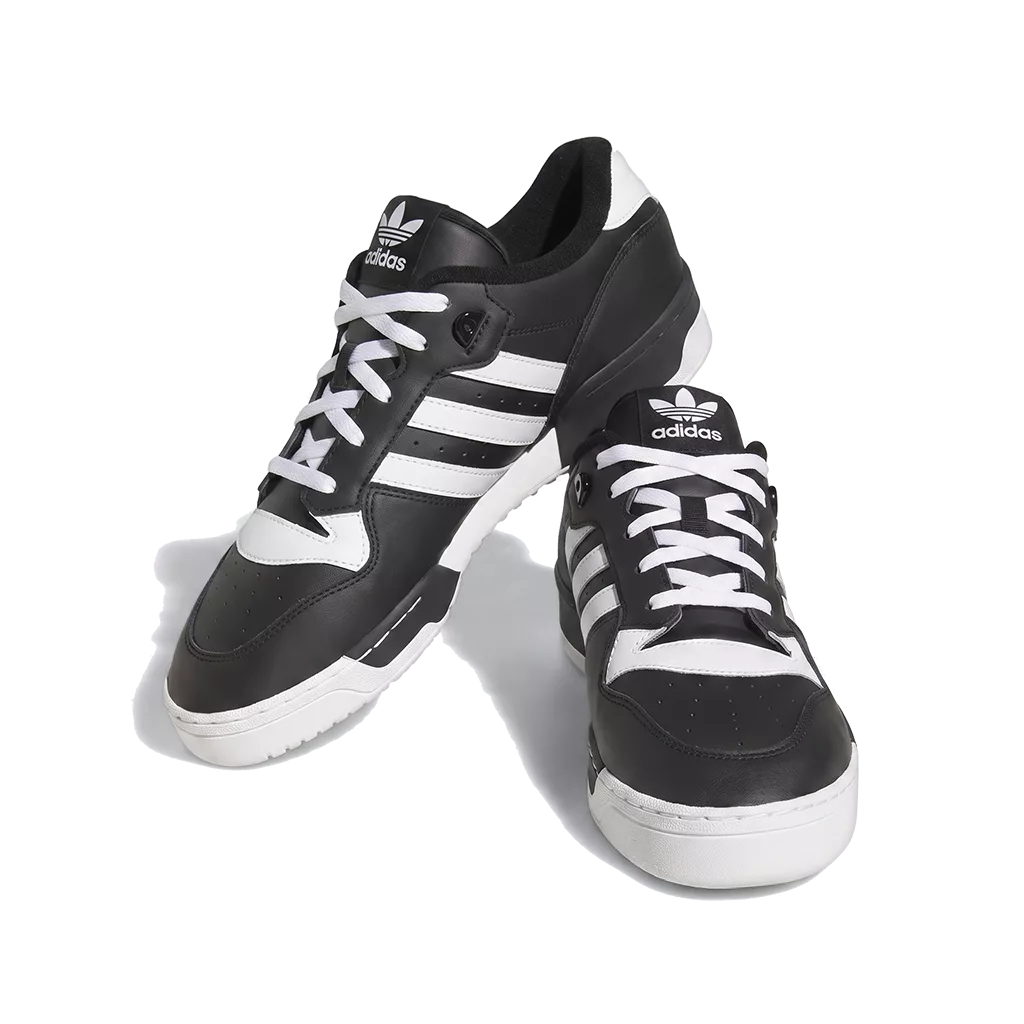 Lacets plats et larges blanc neige 125 cm pour Adidas Rivalry Low