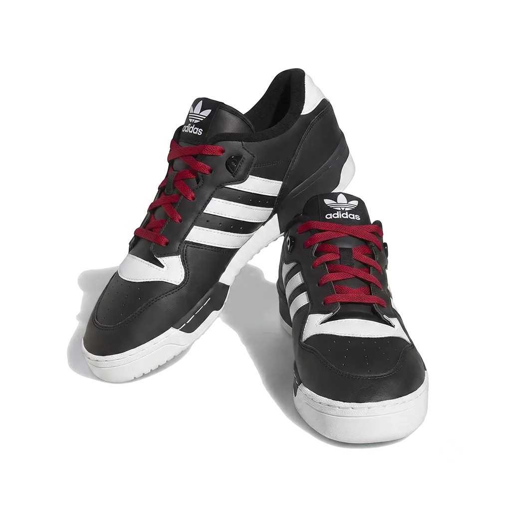Lacets plats et larges rouge passion 125 cm pour Adidas Rivalry Low