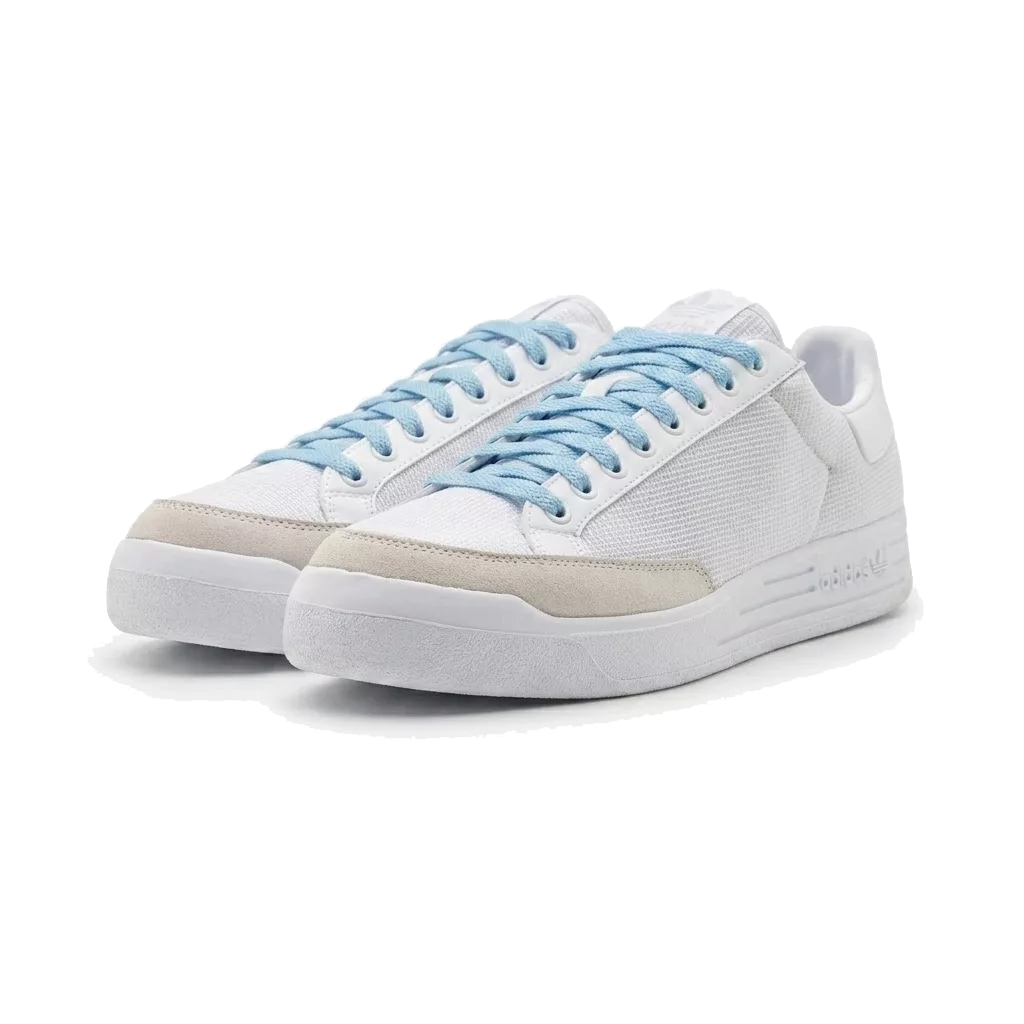 Lacets plats et larges 110 cm bleu ciel pour Adidas Rod Laver