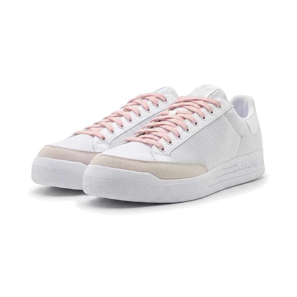 Lacets plats et larges 110 cm rose œillet pour Adidas Rod Laver
