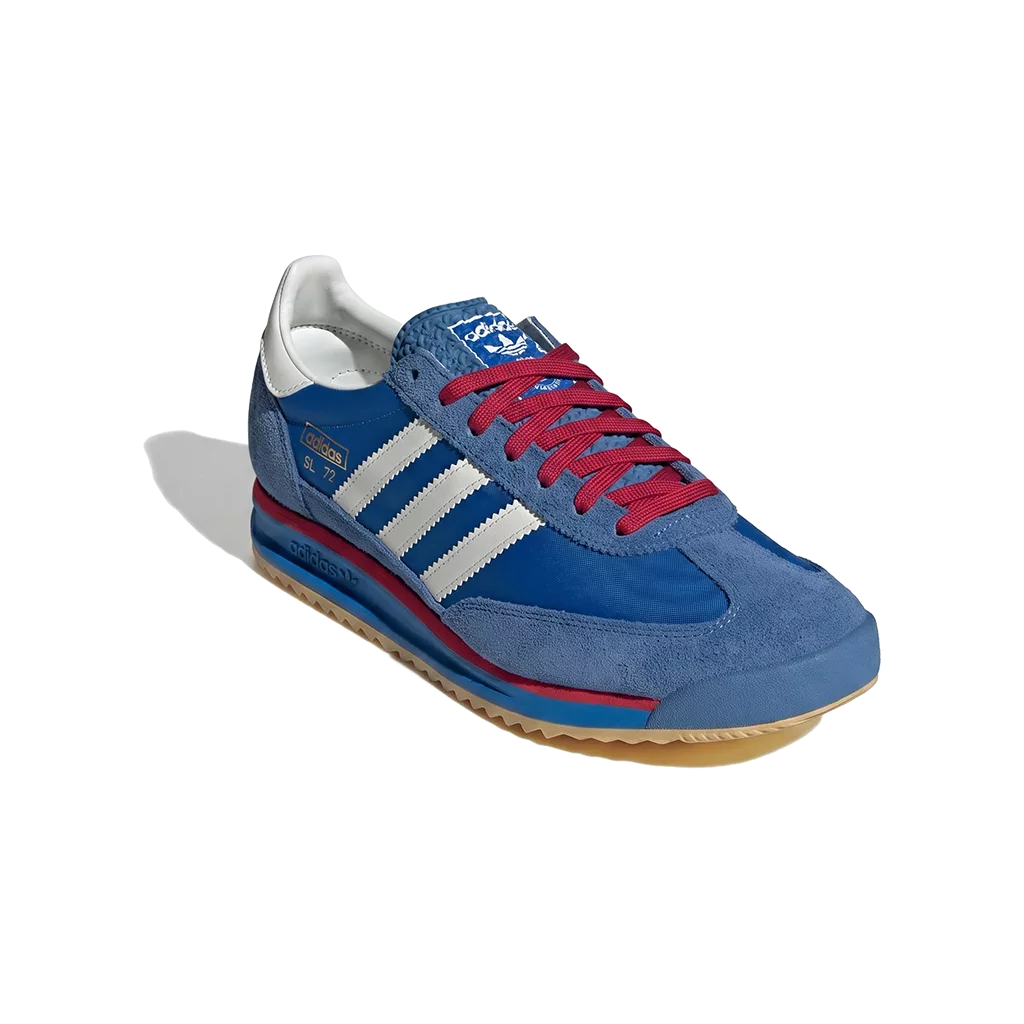 Lacets plats et larges 110 cm rouge passion pour Adidas SL 72 RS