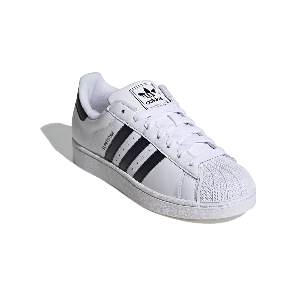 Lacets plats et larges 125 cm blanc neige pour Adidas Superstar