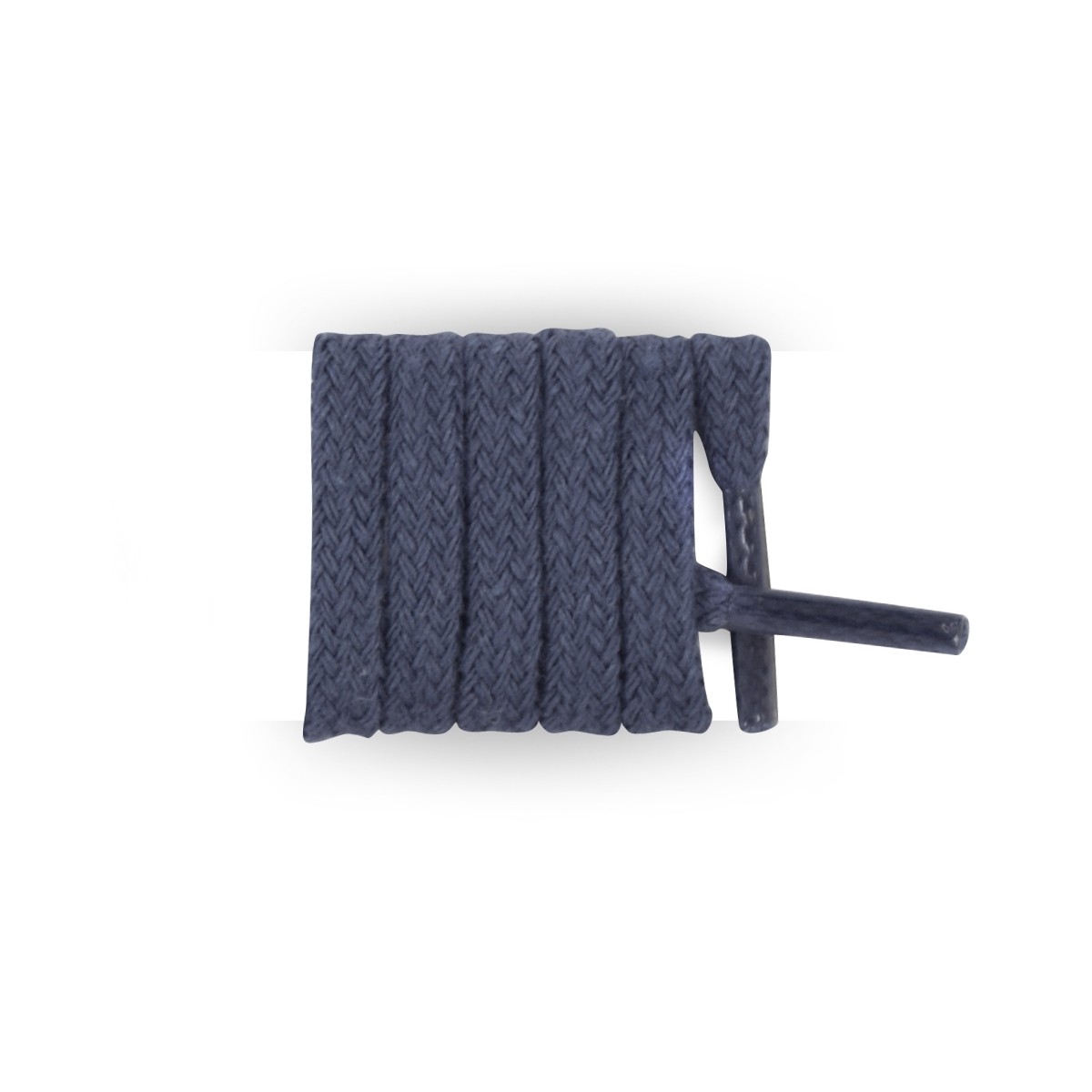 Lacets plats & fins bleu airelles