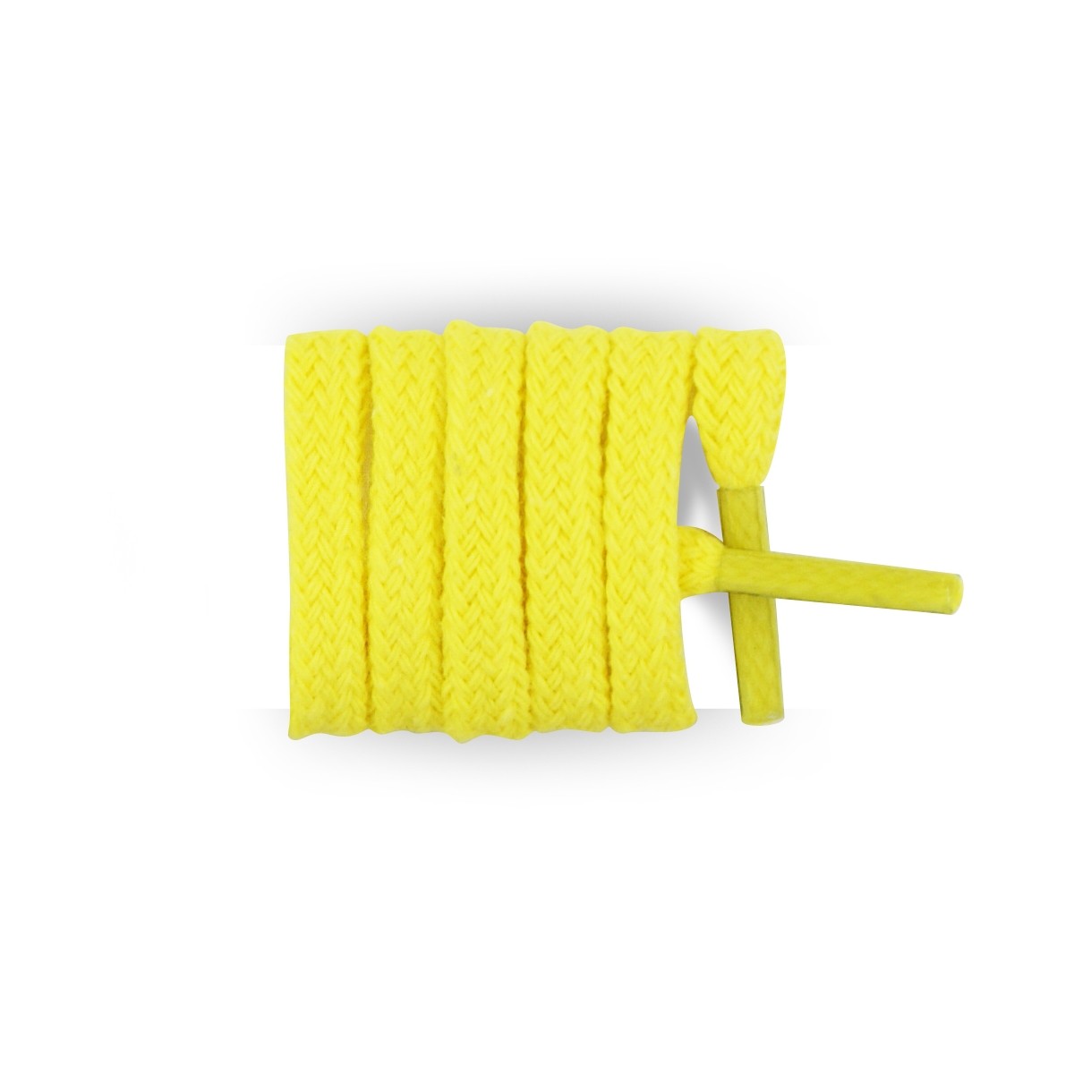 Lacets plats & fins jaune canaris