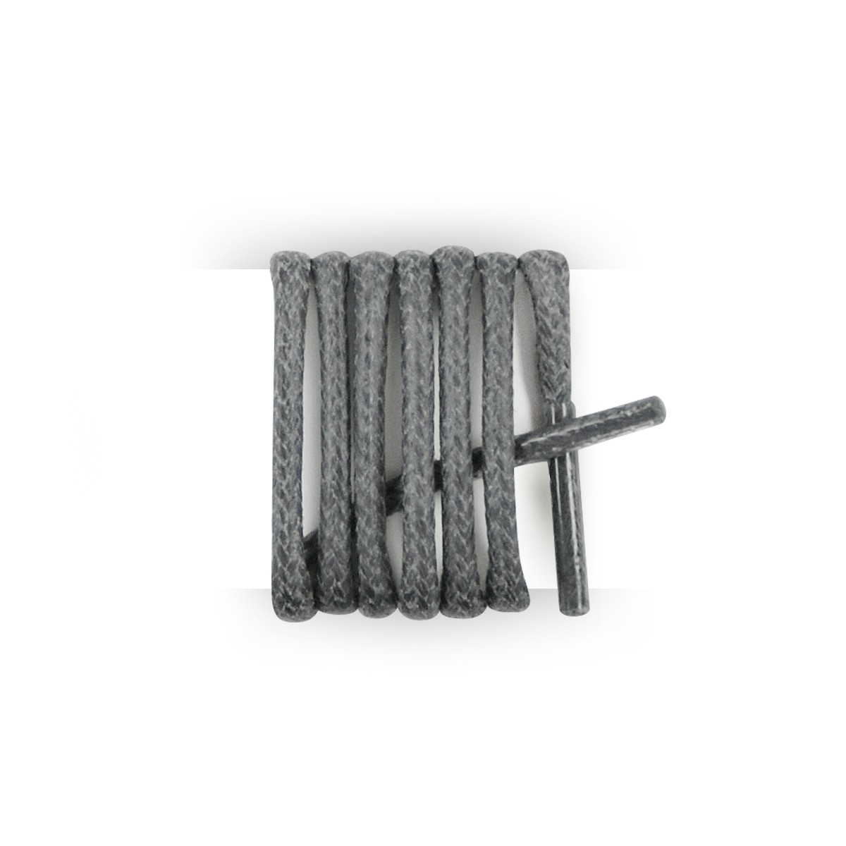 Lacets ronds & fins cirés gris souris