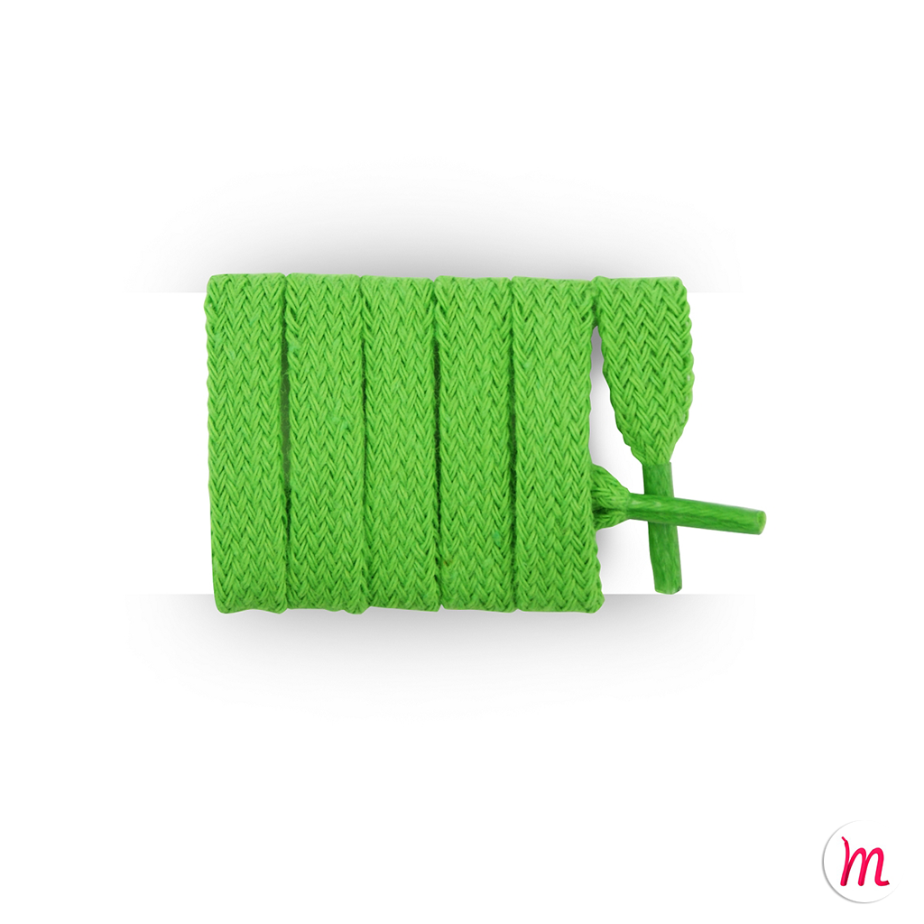 Lacets plats & larges vert pastourelle