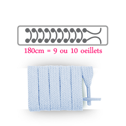 Lacets plats et larges longueur 180 cm