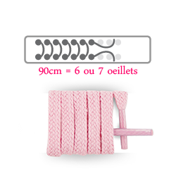 Lacets plats et fins longueur 90 cm