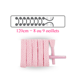 Lacets plats et fins longueur 120 cm