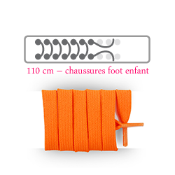 Lacets football et rugby longueur 110 cm