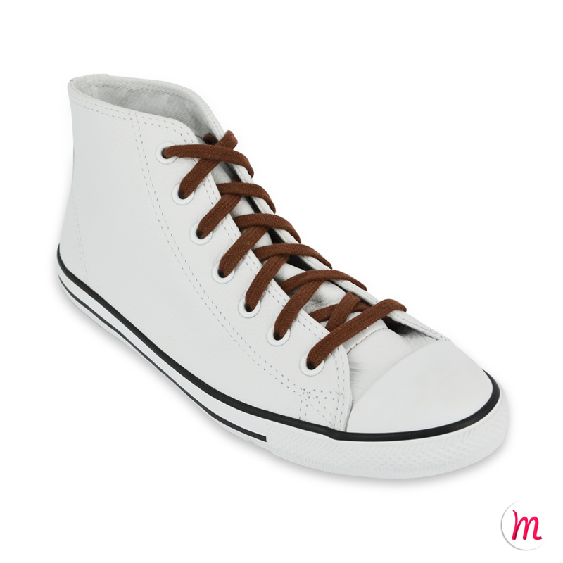 lacets plats et larges longueur 150 cm largeur 7 mm longueur couleur marron acajou