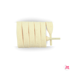 lacets plats et larges longueur 90 cm largeur 7 mm longueur couleur beige vent