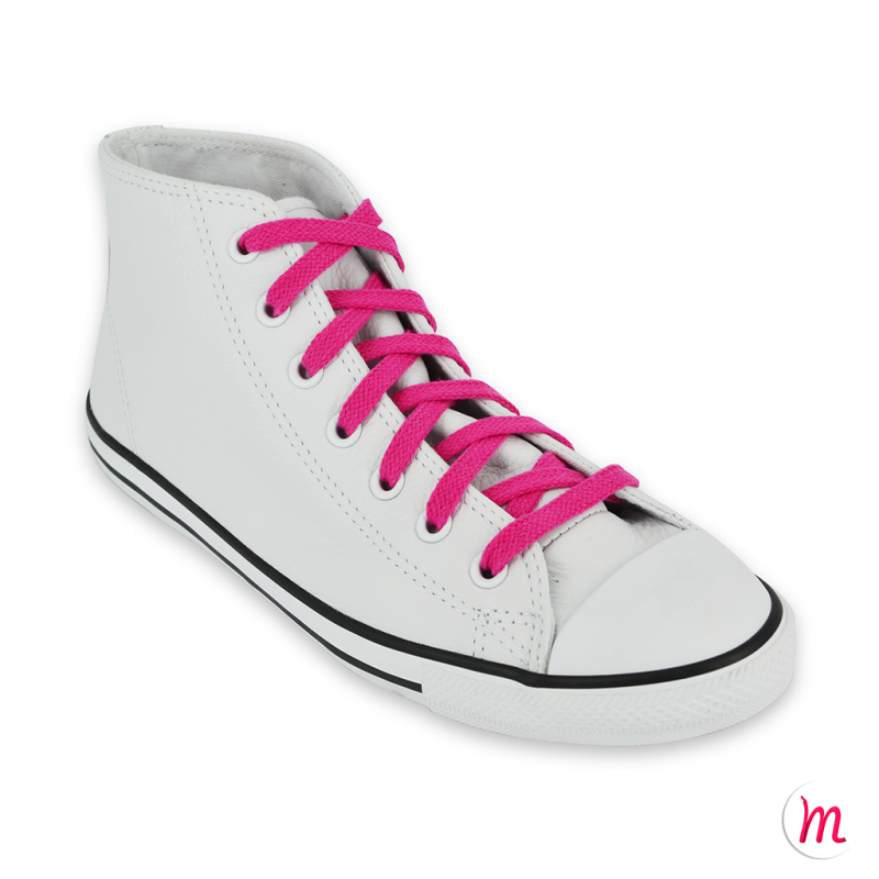 lacets plats et larges longueur 90 cm largeur 7 mm longueur couleur rose litchy