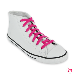 lacets plats et larges longueur 125 cm largeur 7 mm longueur couleur rose litchy