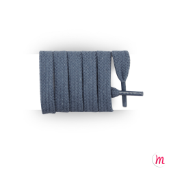 lacets plats et larges longueur 110 cm largeur 7 mm longueur couleur bleu jeans