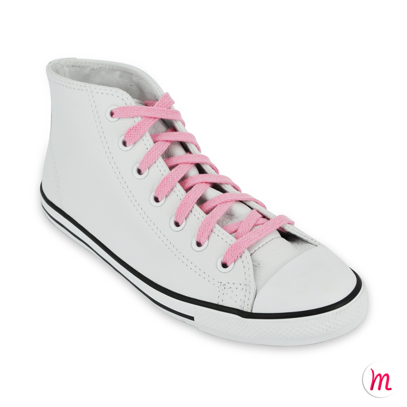 lacets plats et larges longueur 180 cm largeur 7 mm longueur couleur rose œillet