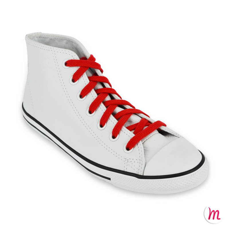 lacets plats et larges longueur 180 cm largeur 7 mm longueur couleur rouge passion