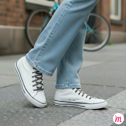 lacets plats et larges longueur 110 cm largeur 7 mm longueur couleur gris source