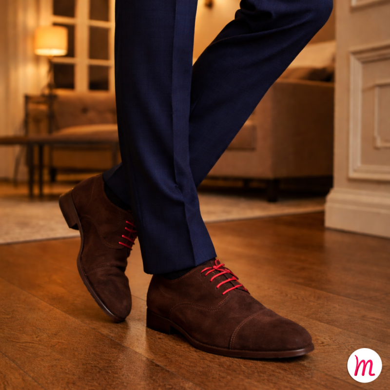 lacets ronds et fins cirés longueur 75 cm rouge passion