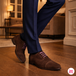 lacets ronds et fins cirés longueur 75 cm mauve lavande