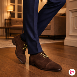 lacets ronds et fins cirés longueur 75 cm jaune pastel