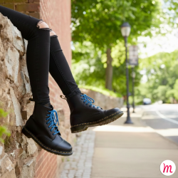 lacets ronds et épais longueur 110 cm bleu azur