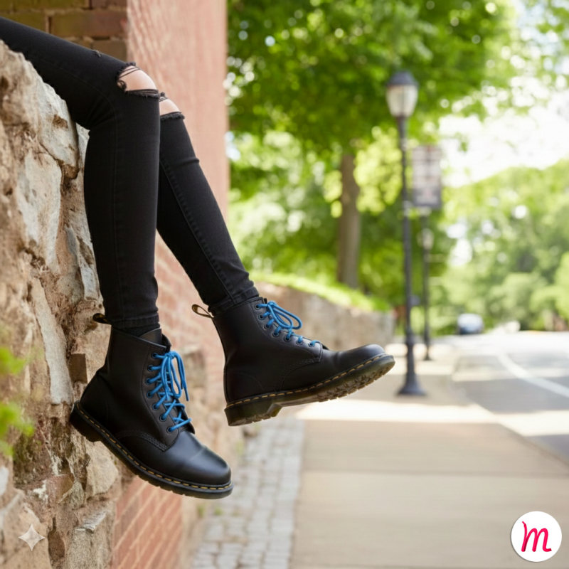 lacets ronds et épais longueur 110 cm bleu azur