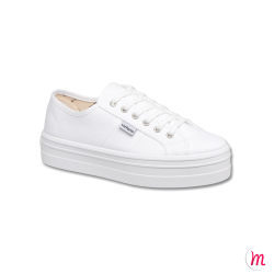 lacets plats et fins longueur 55 cm largeur 4 mm couleur blanc neige