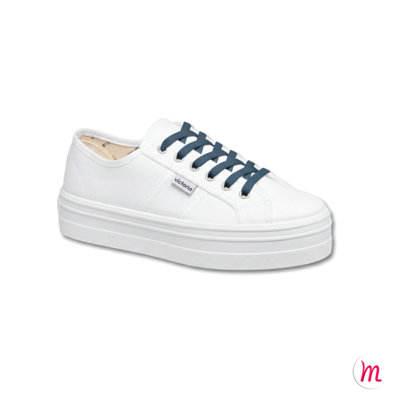 lacets plats et fins longueur 40 cm largeur 4 mm couleur bleu airelles