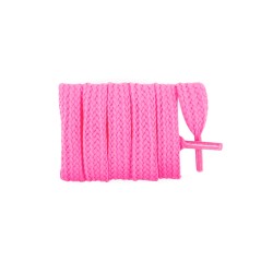 lacets plats et larges largeur 7 mm longueur couleur rose fluo