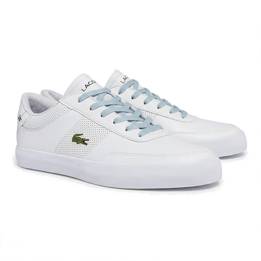 Lacets plats et larges 90 cm noir ebene pour Lacoste Court Master