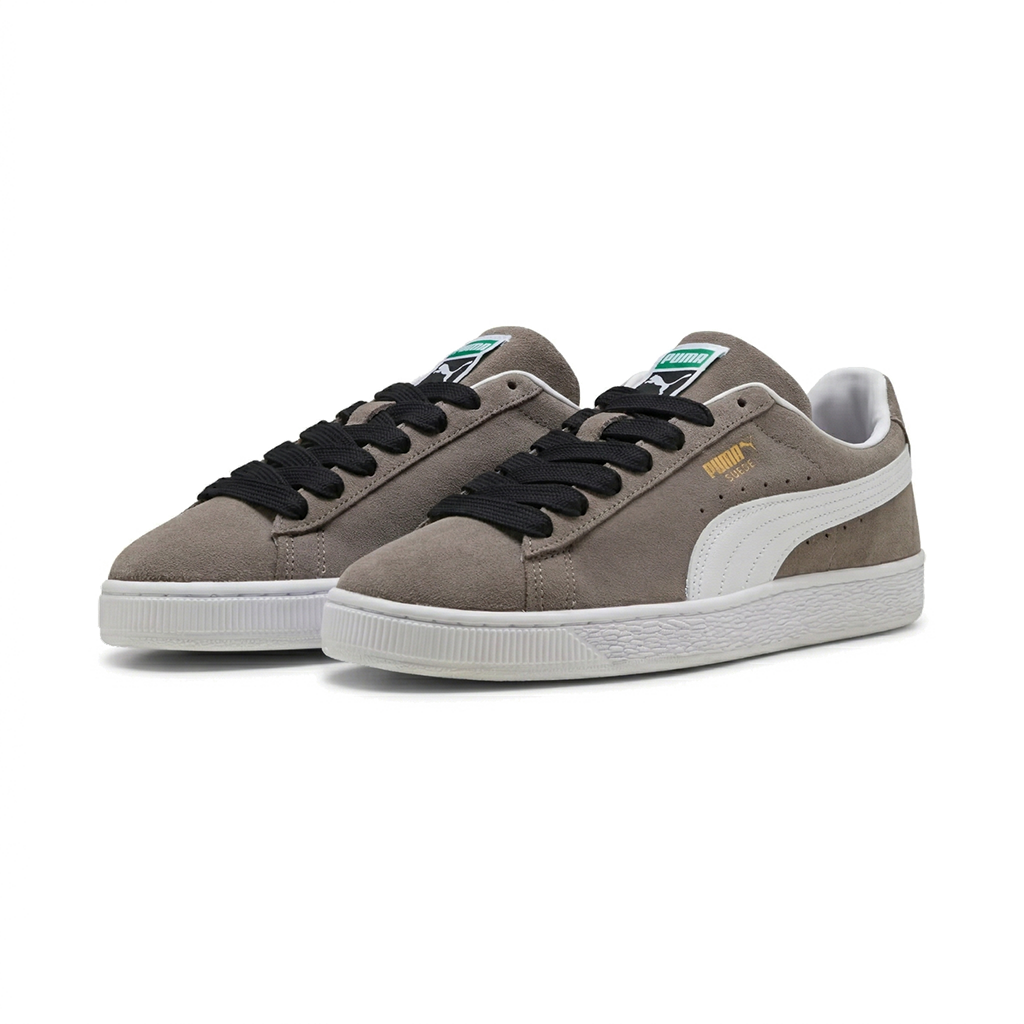 Lacets plats et larges 90 cm noir ebene pour Puma Suede Classic